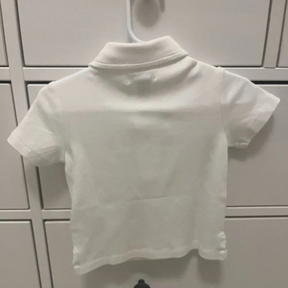 Ralph Lauren NWOT Collared Button Polo Short Sleeve White Shirt